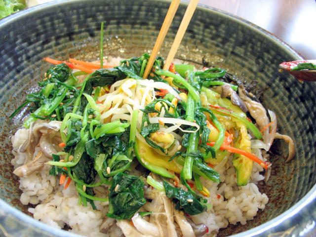 ４．ご飯の上へ。

