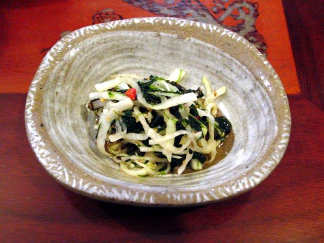 岩のりの酢のもの