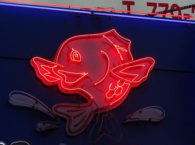 赤いネオン。