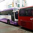 中国系観光客の大型バス