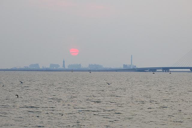 夕日が沈む～
