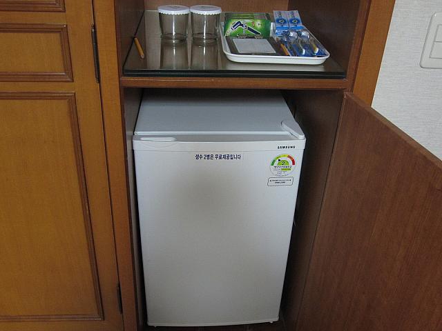 冷蔵庫があるので冷えた飲み物の飲める