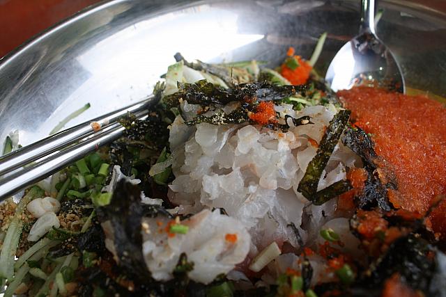 そのままユクスを好みで入れてノーマルに食べてもＧＯＯＤ！