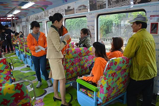 申告書はこうして乗務員さんが持ってきてくれます