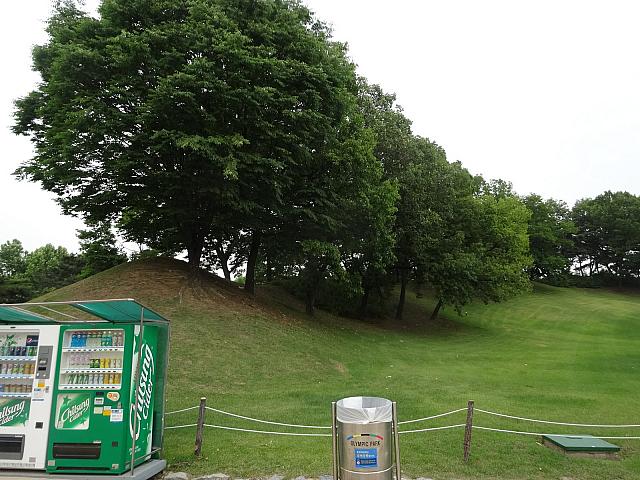 土城を横から。