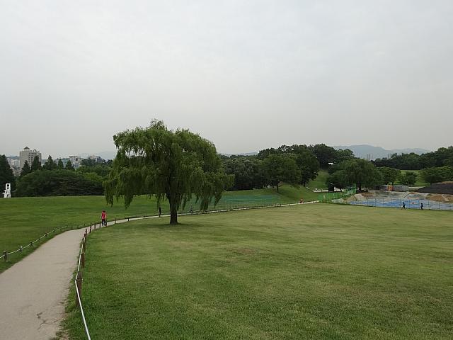 右手は発掘現場