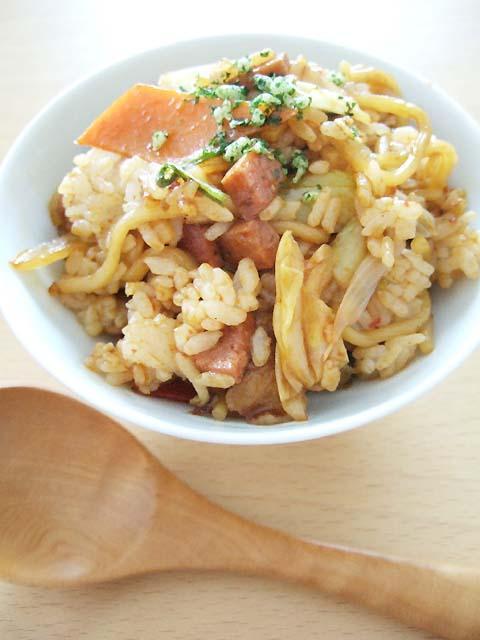 キムチそば飯