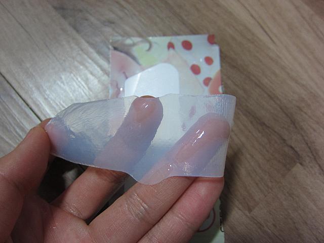 ステップ3：プルプルのゲルタイプのシート