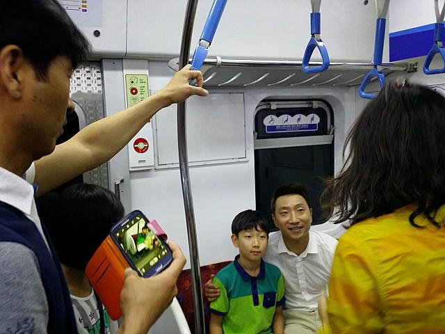 オリンピック選手とフォトタイム。