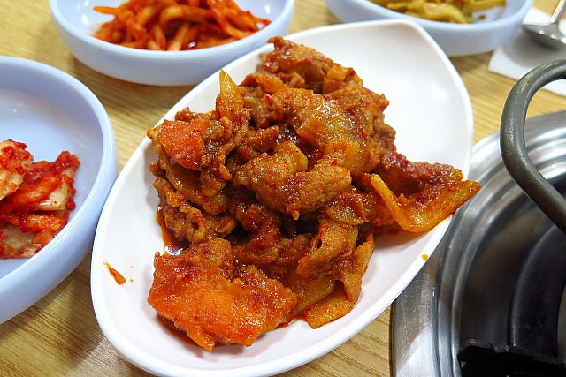 日替わりペッパン/定食（1人6,000ウォン×2人分）＠聖水アグチム