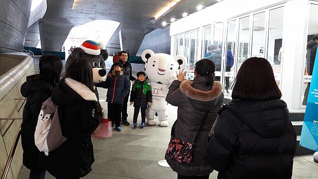 先ずはオリンピックのマスコットがお出迎え＾＾