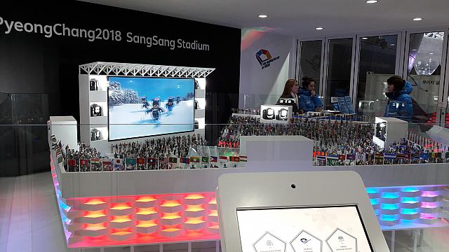 DDPにオープンした平昌オリンピックの特設応援キャンペーンブース｢2018サンサンスタジアム｣！