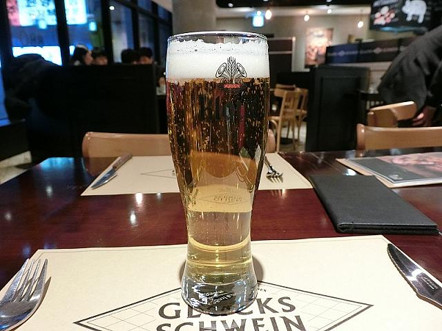 eat2goにてビールを1杯