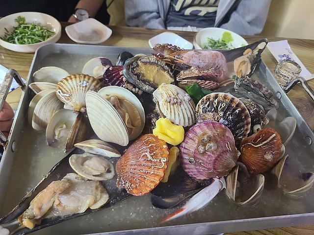 海雲台にある、貝の蒸し料理専門店！
