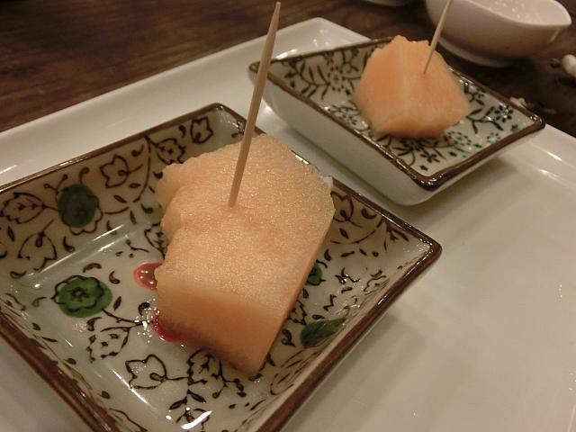 「本日のフルーツ」。今日はハミウリでした