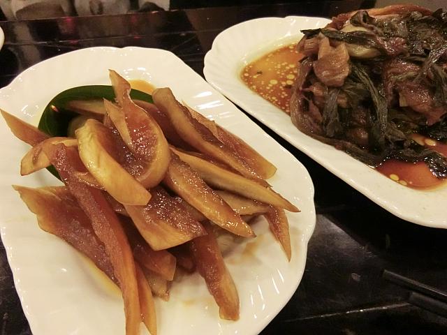 おつまみのお勧めは大根の漬け物「極品醤羅卜」