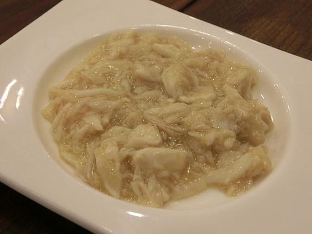 濃厚な味わい「上海蟹ミソの炒め」