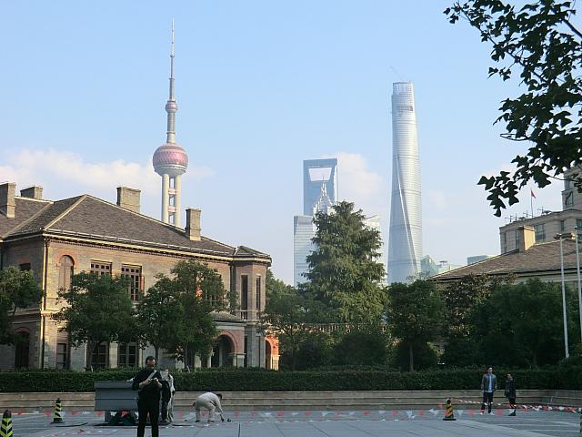 外灘からのあの風景のすぐそば