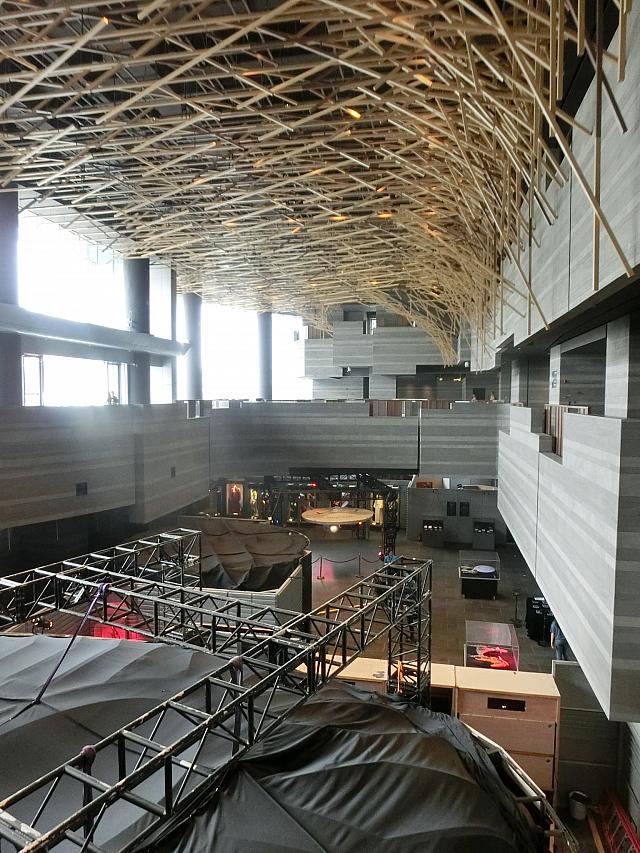 2階から見た展示スペースの様子
