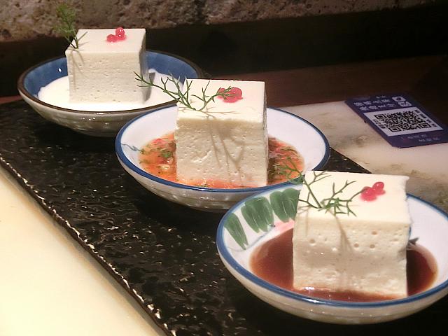 クリーミーな、ババロアみたいな食感の豆腐でした