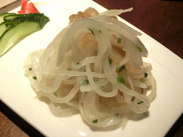 大根とクラゲの和えもの