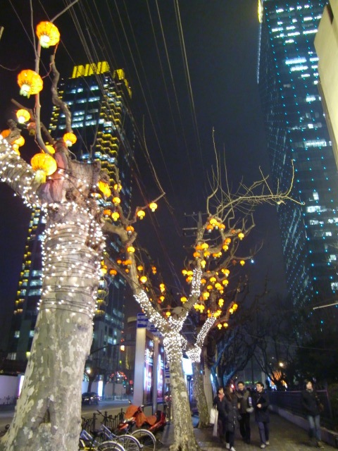 静かな道も午前0時になると一変します。