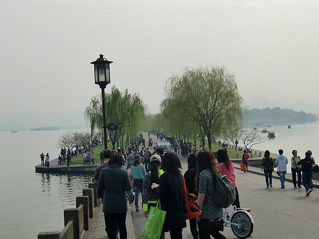 白堤の風景。