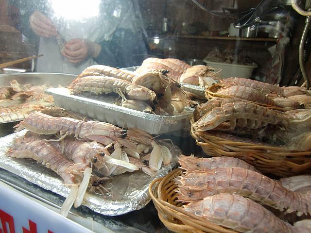 シャコの塩揚げ。