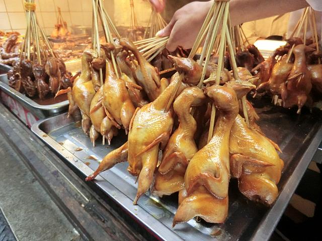 ハトの串焼き