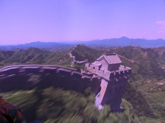 万里の長城の上を飛ぼう