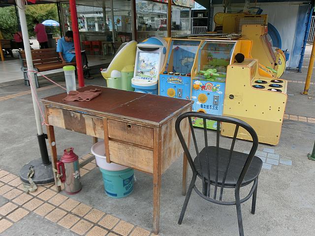 遊具コーナーの受付