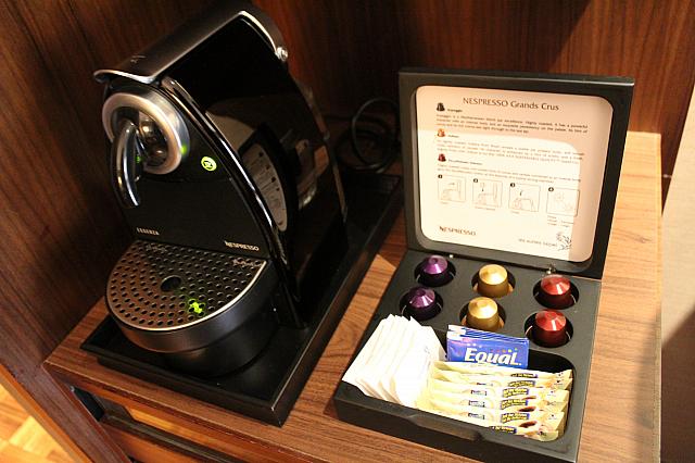 今はスイート以上の部屋だけですが、今後はどの部屋もこのコーヒーミルが設置されます