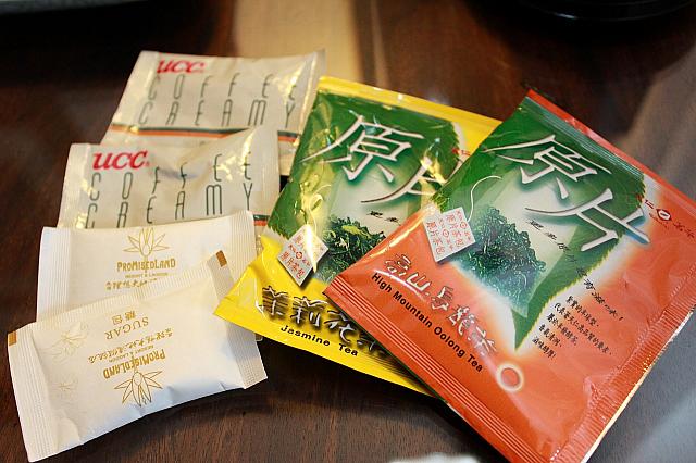 お茶などもグレードアップ！