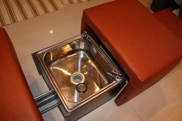 足浴用スペース