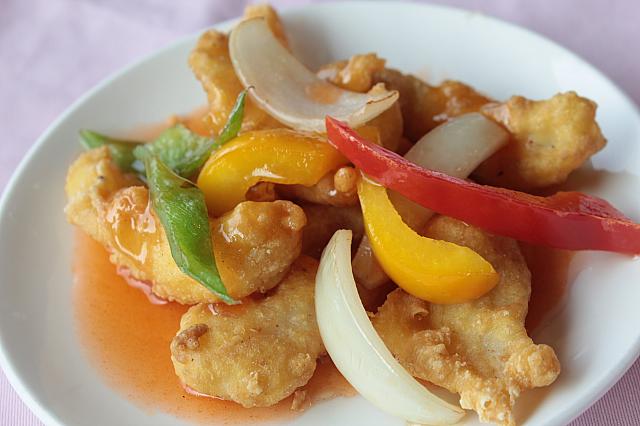 魚のフライの甘酢