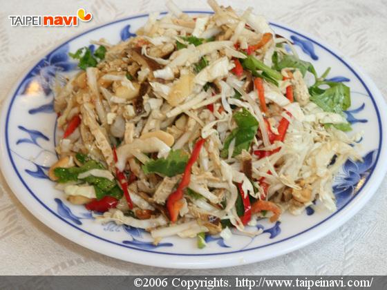 「豆干拌菜心」 