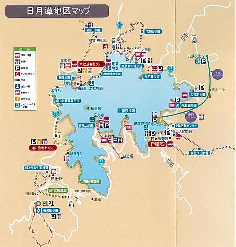 MAP:南投県政府：南投フリートリップから一部抜粋

