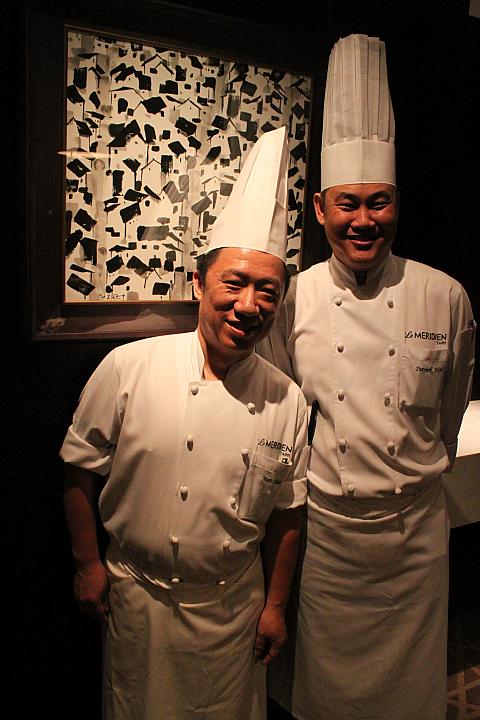中華統括副シェフ　許文光さん
寒舎食譜チーフシェフ　陳泰榮さん