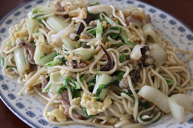素朴な味がした炒麺