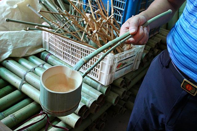 自然の竹をそのまま