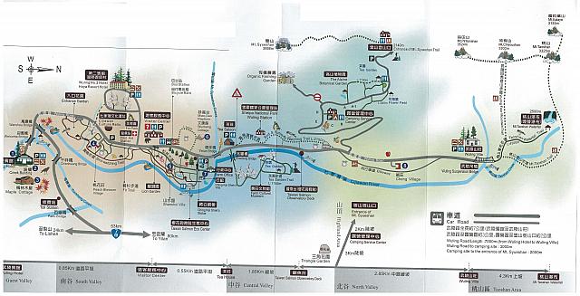 武陵農場の地図