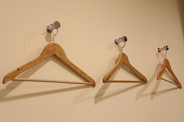 ハンガーは3人分