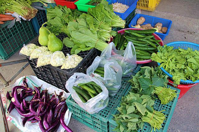 地元で取れた野菜はどれも新鮮。