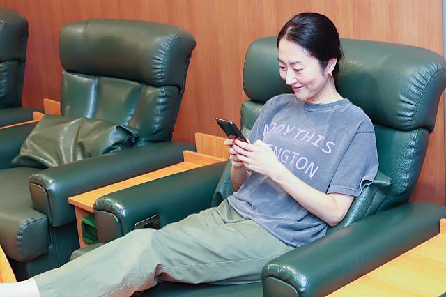 店内でWi-Fiが使えるのもうれしい。