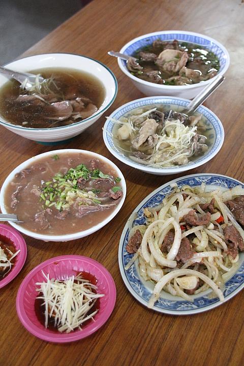 牛肉料理の数々