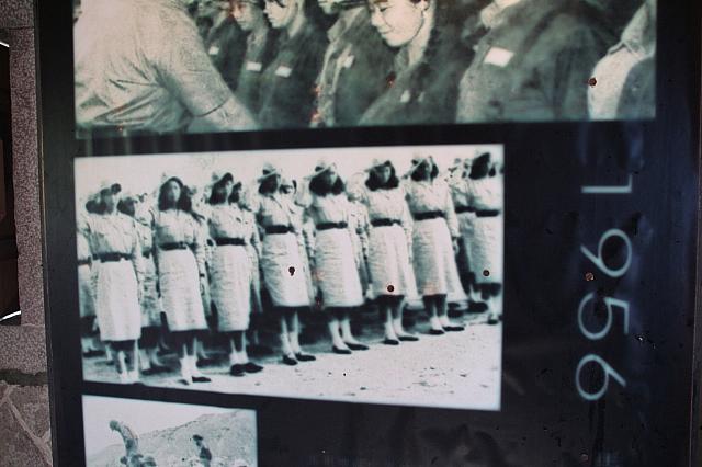 内部は展示写真も多く、昔馬祖の女性たちは皆兵役が義務でした