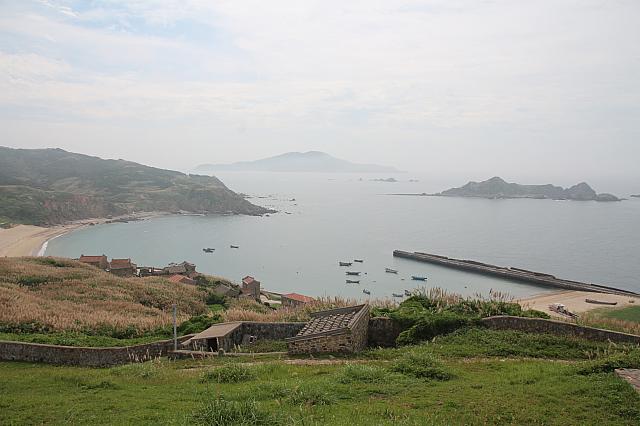 左の奥は西莒島、その奥は中国大陸