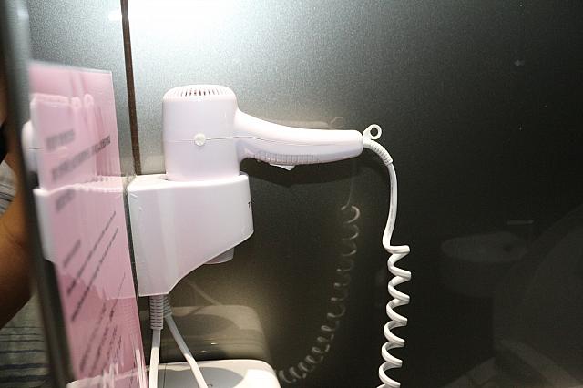 ドライヤーもあります