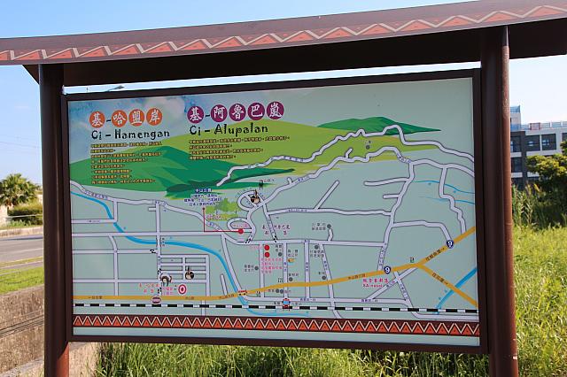 工房横には、周辺MAP