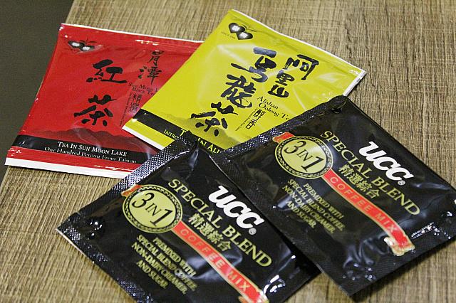 インスタントコーヒー、ティーバッグ